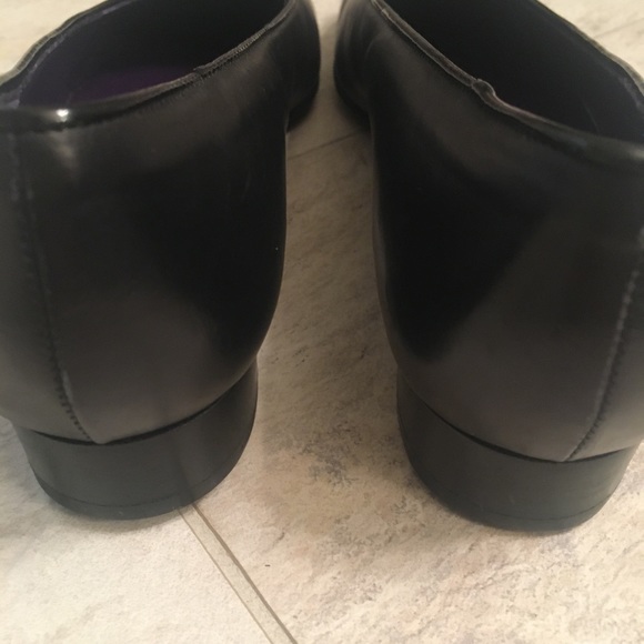 Ralph Lauren Purple Label Black Flats - Picture 4 of 16
